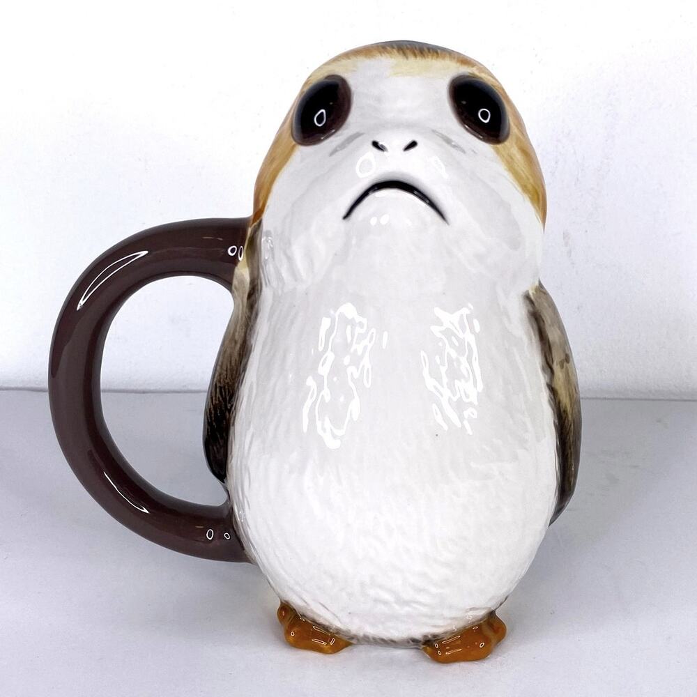 Star Wars The Last Jedi Porg Ahch-To Ceramic Sculpted Mug Sci Fi Bird Skywalker